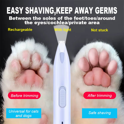 Electric Pet Hair Trimmer – Dog & Cat Grooming Clipper for Paws, Ears & Body