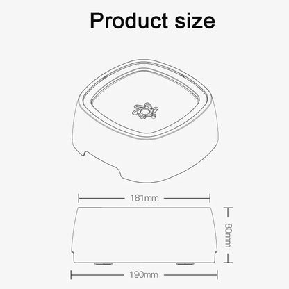No-Spill Floating Dog Water Bowl – Anti-Splash Design