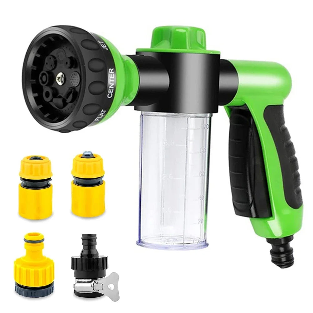 Dog Shower Sprayer 8 in 1 Pet Bath Cleaning Dog Shower Gun High-Pressure Hose Nozzle Foam Garden Car Animal Dog Wash Tool