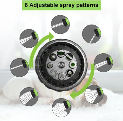 Dog Shower Sprayer 8 in 1 Pet Bath Cleaning Dog Shower Gun High-Pressure Hose Nozzle Foam Garden Car Animal Dog Wash Tool