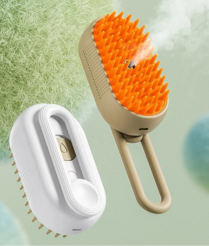 3-in-1 Electric Pet Hair Brush – Steam, Grooming & Massage